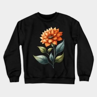 Retro Floral Bloom Crewneck Sweatshirt